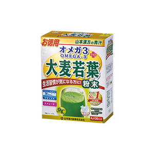 aojiru green juice Omega 3+ Barley Grass powder 4g × 36 capsule