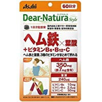 朝日食品集團 Dear Natura 親愛-的Natura風格血紅素鐵×葉酸+維生素B6·B12·C 120片劑含有（60天）