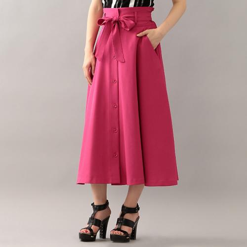 GUILD PRIME] WOMENS ribbon waist long skirt ｜ DOKODEMO