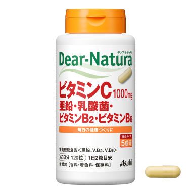 Asahi朝日 Dear-Natura 維生素C・B群・鋅・乳酸菌 120粒