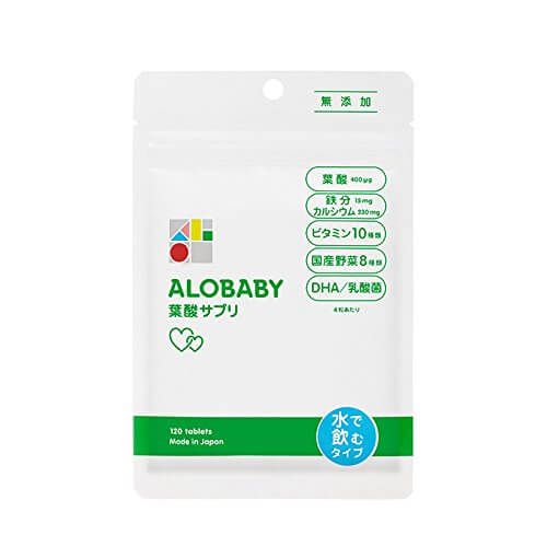 ALOBABY Folic Acid Supplement 410mg x 120 tablets (1 Month Supply)