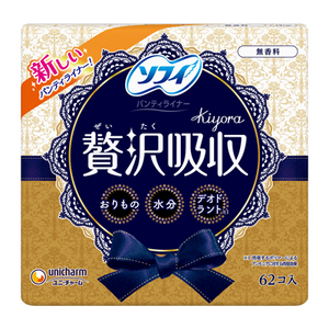 Sophie Kiyora 奢華吸收護墊，無香型，62片裝