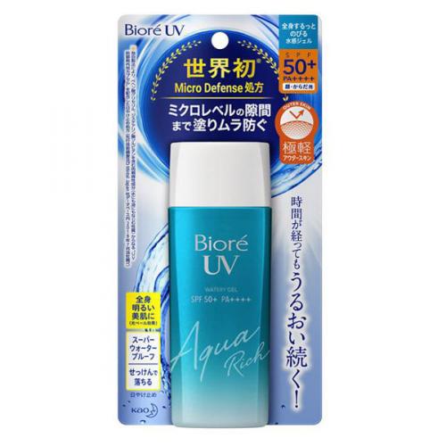 花王 蜜妮UV/BioreUV 碧柔UV水族豐富的水樣啫哩SPF50 PA ++++90毫升