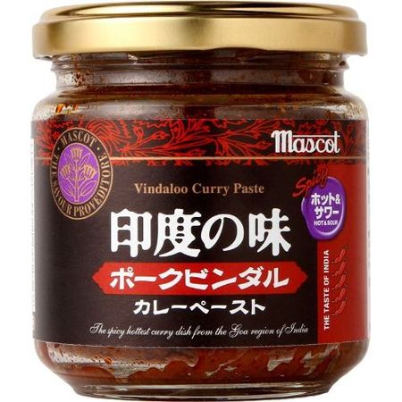 마스코트 인도의 맛 포크 빈달루 카레 페이스트 180g