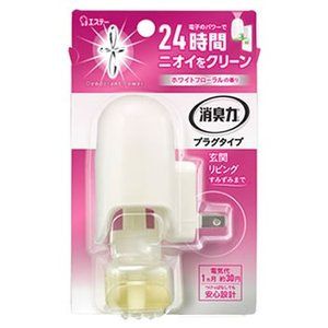 Deodorizer Plug Type Main Unit White Floral Scent 20mL