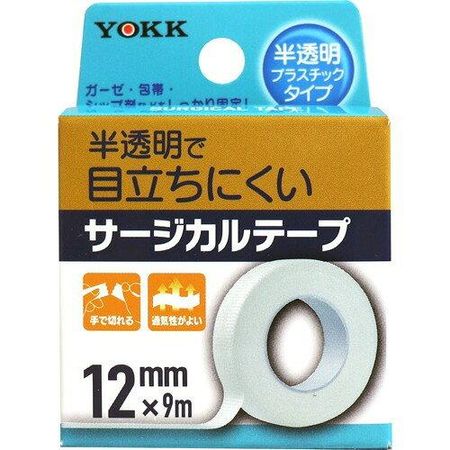 Yokku 医用胶带 半透明塑料型 12mm x 9m