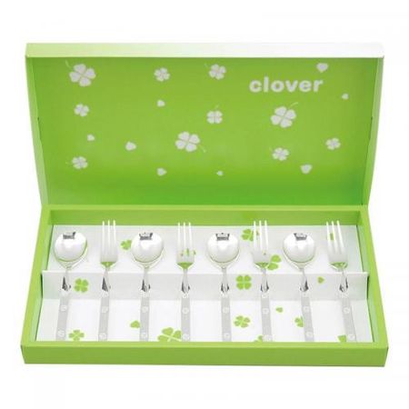 Katariki Shoji Four Leaf Clover Cafe Cake Set 8PC CV-8