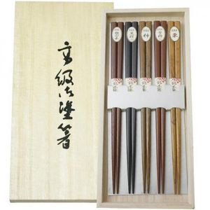 10輪珍貴木材的生活筷子KiribakoIri 3F44-8