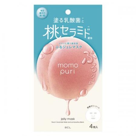 BCL momopuri 保湿啫喱面膜 4片装 (22mL/1片)