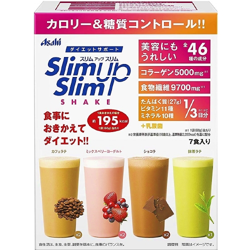 朝日食品集團 Slim Up Slim Asahi 朝日 Slim UP Slim 代餐奶昔 420g（60g×7包）