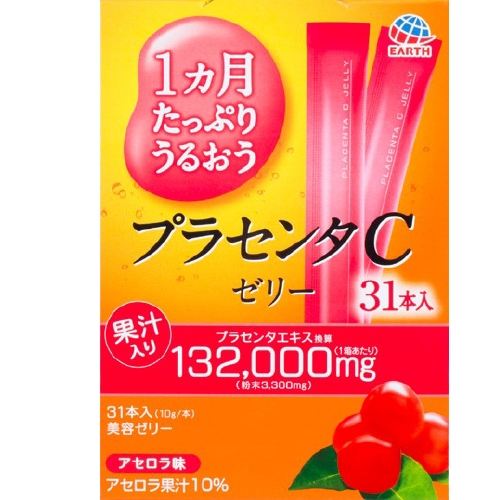 EARTH製藥 1個月大量Uruou胎盤ç果凍味的針葉櫻桃片31