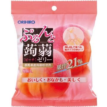 Konjac Jelly - Peach (6 Pouches)