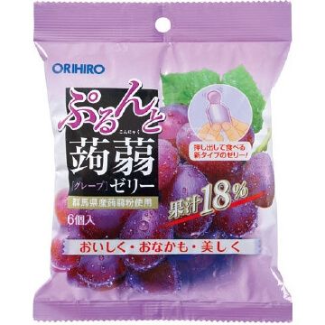 오리히로 곤약젤리 파우치형 포도맛 6개입