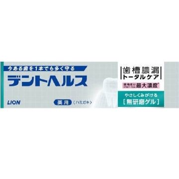 Dent health medicated toothpaste non-abrasive gel 28g