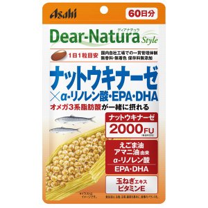 朝日食品集團 Dear Natura 鹿的Natura風格納豆×α亞麻酸EPA··DHA60天60粒輸入