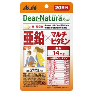 朝日食品集團 Dear Natura 鹿的Natura風格鋅×多維生素20天20粒輸入