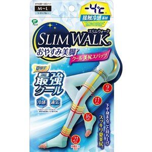 Slimwalk Goodnight 美腿凉臀紧身裤 浅蓝色 M-L码