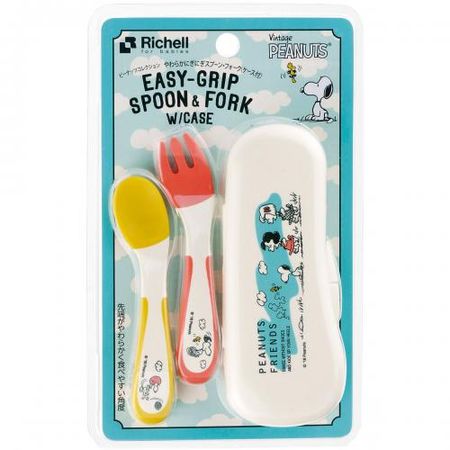 Peanuts Collection Soft Squeezable Spoon and Fork (with Case)