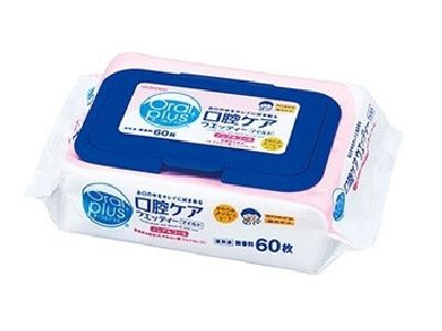 Oral Plus Oral Care Wet Wipes Mild (60 sheets)