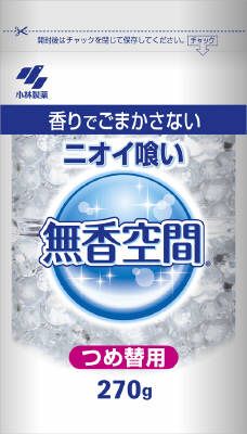Kobayashi Pharmaceutical Fragrance-Free Air Freshener Refill (270g)