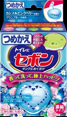 Earth Chemical Sebon Just Place in Tank Refill (25G) Fresh Soap & Musk