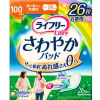 Lifree 清爽護墊 多量型 100cc 超值包 26片裝