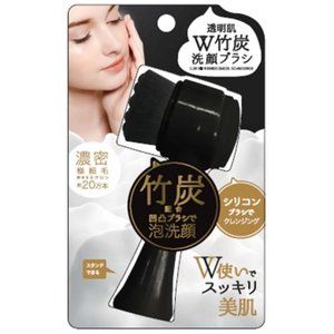 투명피부 더블 대나무숯 세안 브러시 1개입