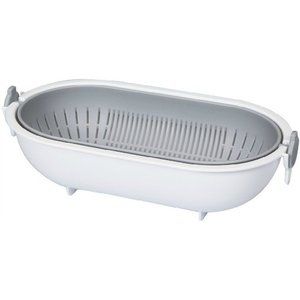 Spin Wheel Colander Oval Gray KK-313