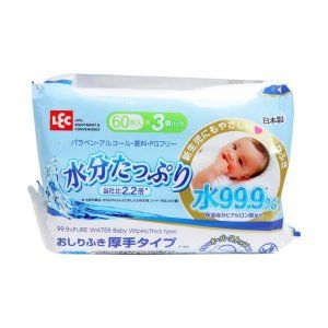 Water 99.9% moisture plenty of wipes thick type 60 pieces × 3-pack