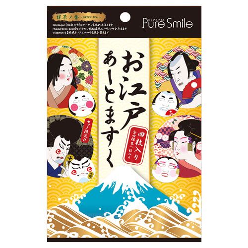 Pure Smile お江戸アートマスク 4枚入セット