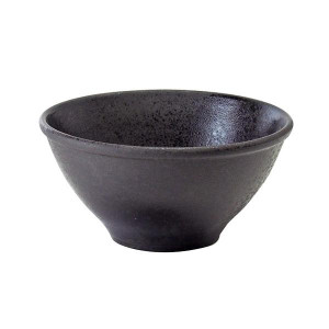 西海陶器 波佐見燒 ido碗 侘黑 18180