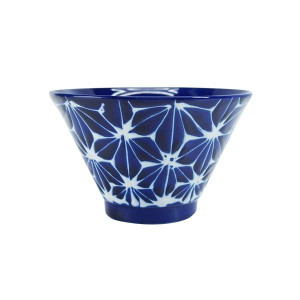西海陶器 波佐見燒 琉璃568碗 麻葉紋 18152