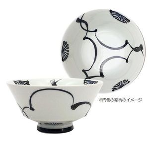 西海陶器 波佐见烧 末广碗 梅花碗 LL 18158