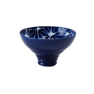 西海陶器 波佐見燒 琉璃手造平杯 麻葉圖案 18140