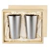 ASAHI Titanium Double Tumbler 240mL 2pc Set TW-6