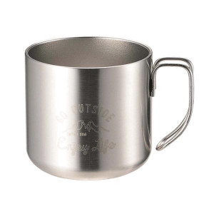 CAPTAIN STAG CAPTAIN STAG MONTE 雙層不鏽鋼馬克杯350ml 銀色 UE-3428