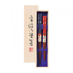 Ishida chopsticks paulownia box 2 bowlful input Jugoya rabbit 23cm · 20.5cm 63115