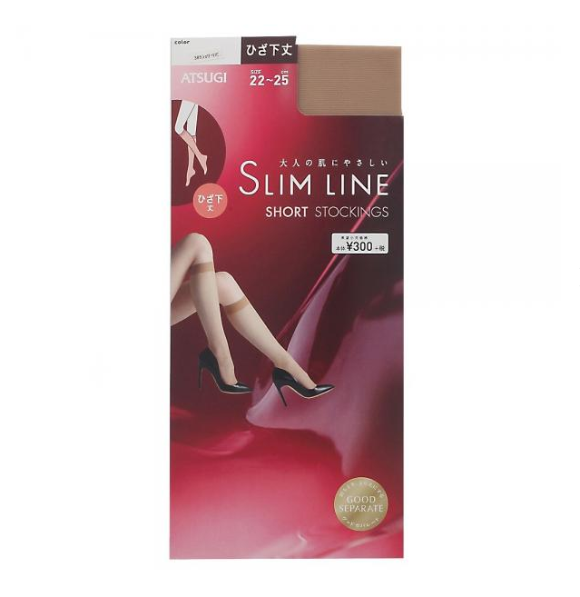 Atsugi SLIMLINE Knee short stockings 1 foot