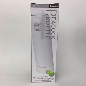 Peacock stainless bottle compact mug 0.5L AML-50-W White