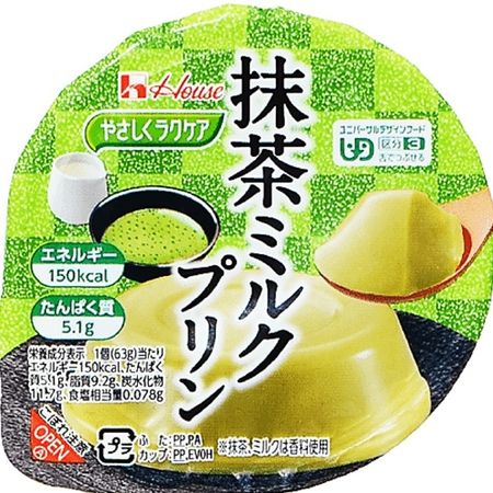 やさしくラクケア抹茶ミルクプリン 63G