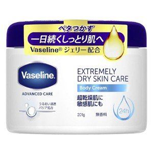 ユニリーバ ヴァセリンエクストリームリードライスキンケアボディクリーム201g