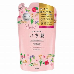 Ichi hair soft silky care shampoo refill 340mL