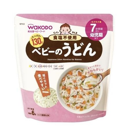 아사히그룹식품 와코도 라쿠라쿠만마 베이비 우동 130g