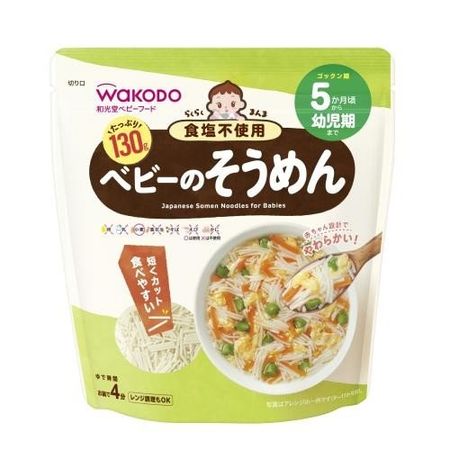 朝日及光堂樂樂滿間嬰兒素面 130g