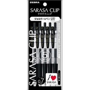 Zebra gel ballpoint pen Sarasa clip 0.7 P-JJB15-BK5 black five
