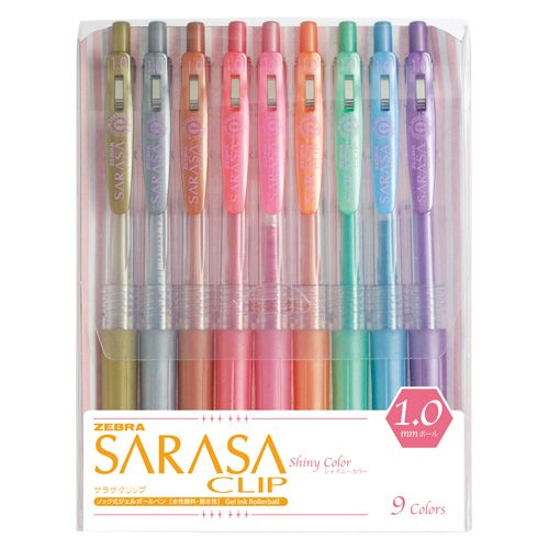 Zebra Sarasa clip 1.0 9 color set A JJE15-9CA 00022538 [buying three sets]