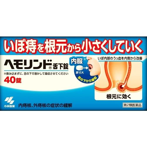 【第2類医薬品】ヘモリンド舌下錠 40錠