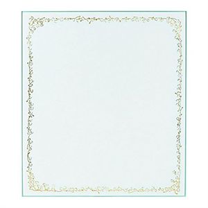 Green color colored paper hot stamping blue 33132006