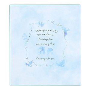 Midori Color Shikishi (Folded in Two) Blue Bird Design