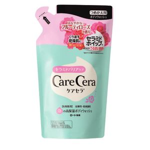 CareCera Foaming Moisturizing Body Wash Fruity Rose Fragrance Refill 350ml